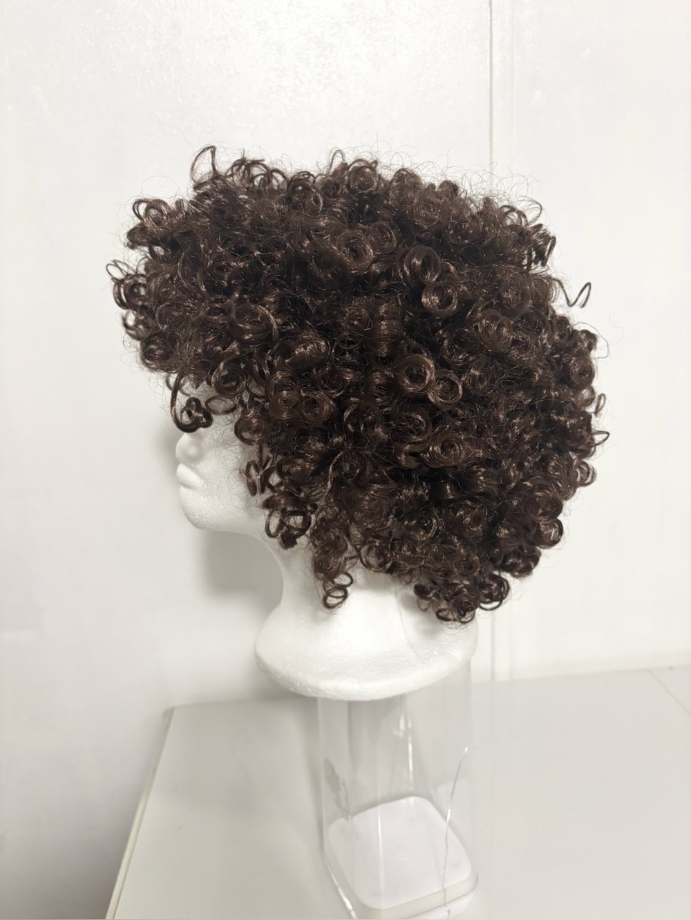 Men Women Afro Wig Dark Brown Short Curly Disco Hippie 70s
Halloween Costume NWO